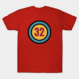 The Number 32 - thirty two - thirty second - 32nd T-Shirt